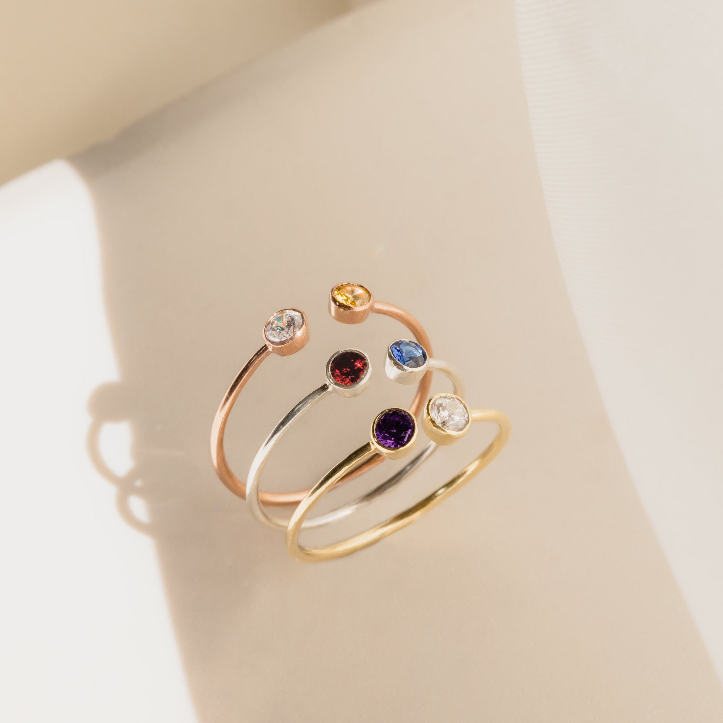 Dual Birthstone Ring